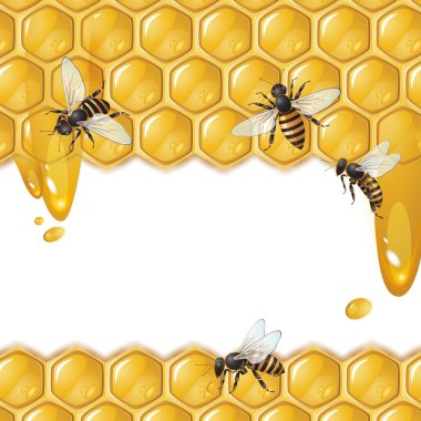 Arılar ile arka plan