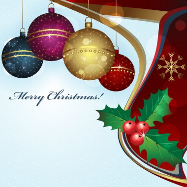 Christmas greeting card clipart