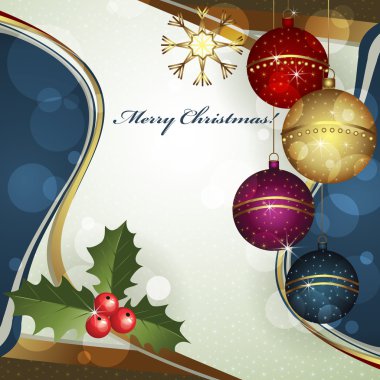 Christmas greeting card clipart