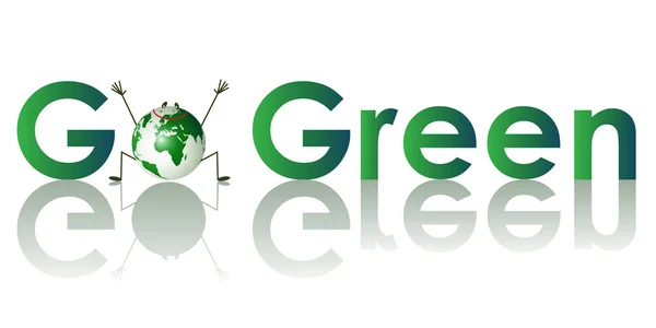 Go Green Concept — Stock Vector