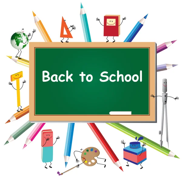 stock vector Back to school