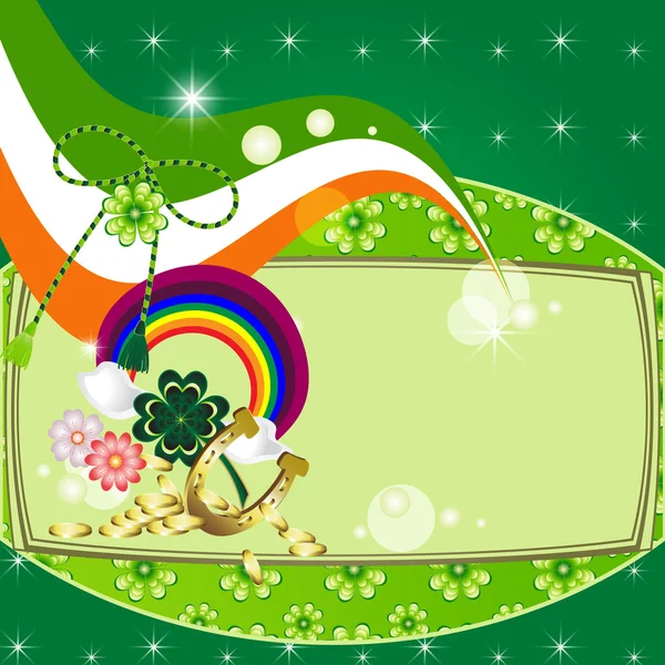 St. Patrick's Day card — Stock Vector
