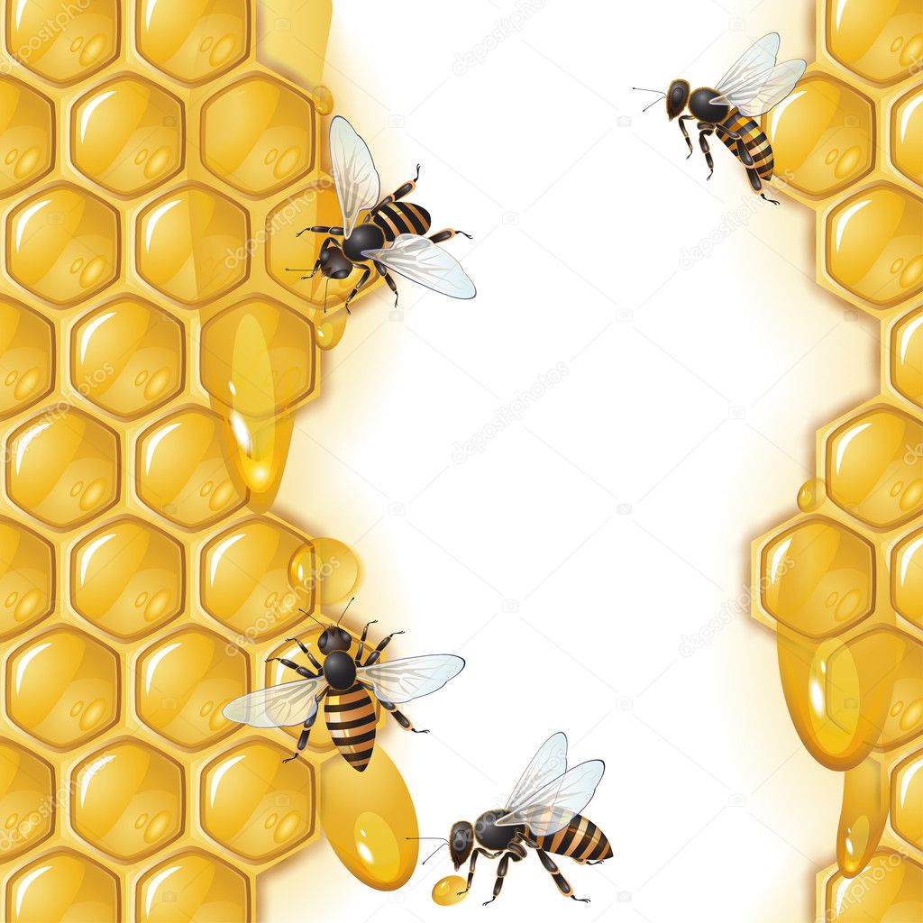 Background with bees