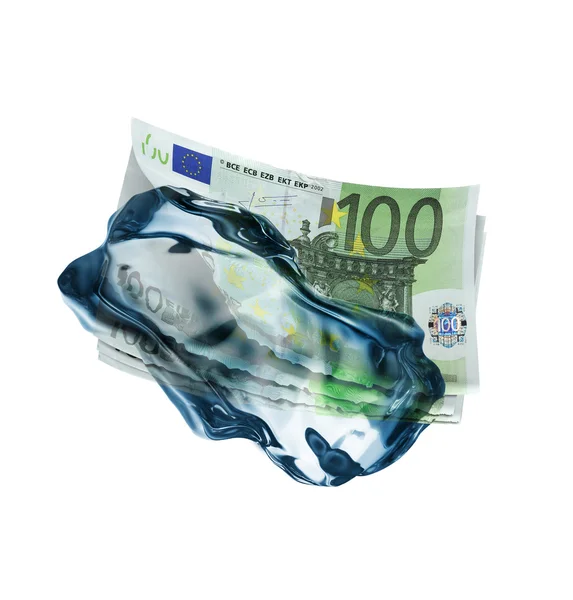 Frozen money - frozen finance — Stock Photo, Image