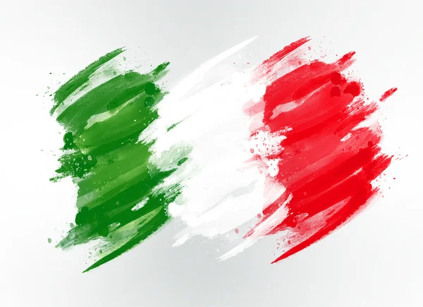 Olaszország zászlót levonni — Stock Fotó