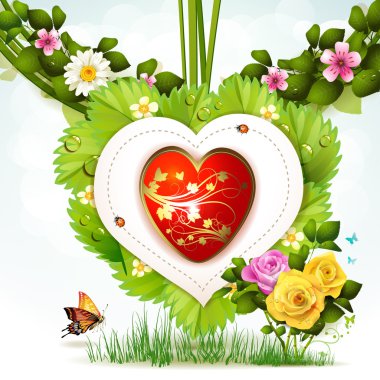 Valentine' s Day card clipart