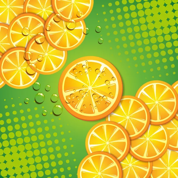 橙色切片 — 图库矢量图片