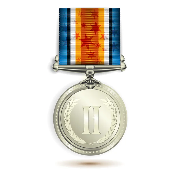 Medalla de Plata — Archivo Imágenes Vectoriales
