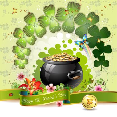 St. Patrick's Day card clipart