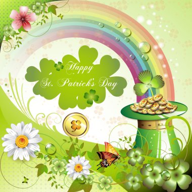 St. Patrick's Day card clipart