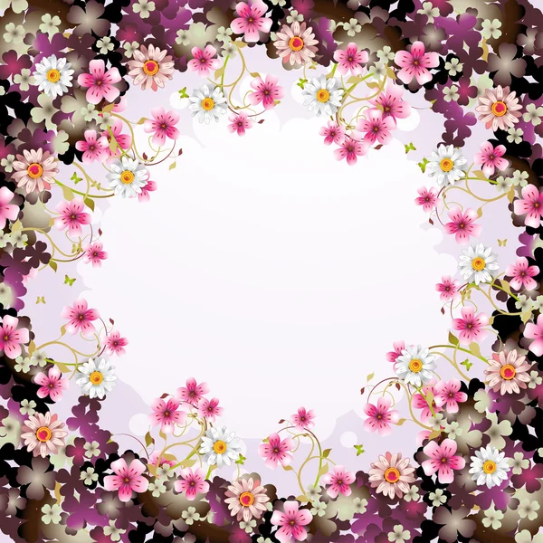 鲜花的背景 — 图库矢量图片