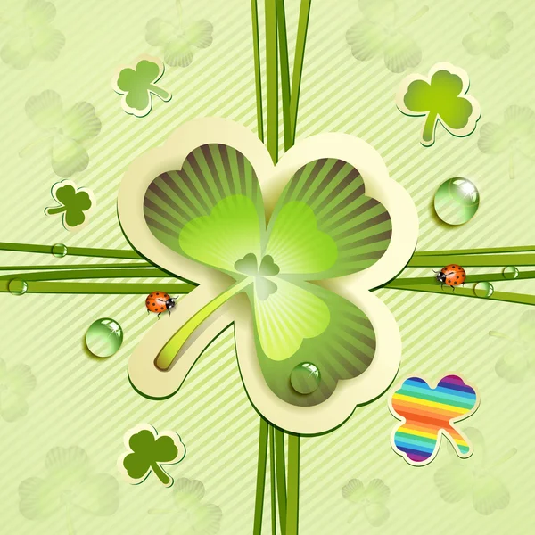 Tarjeta del día de St. Patrick — Vector de stock
