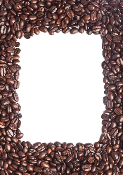 Kahve çekirdekleri kenarlık — Stok fotoğraf