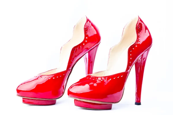 Sapatos vermelhos sexy — Fotografia de Stock