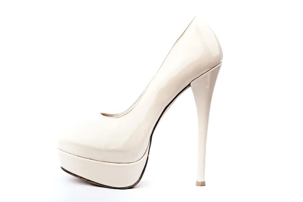 Sepatu putih pengantin wanita — Stok Foto