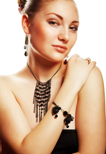 Beautiful woman with accessorize — Stock Photo, Image