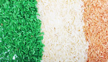 Rice in tricolors clipart