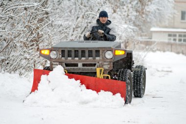 Snow-plow clipart