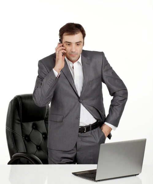Business man talking — Stock Photo, Image