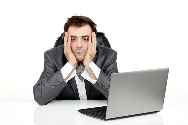 Business man tired and empty — Stock Photo, Image