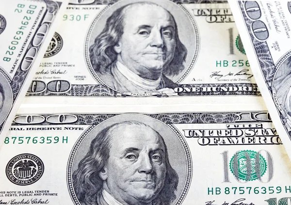 Dollarbiljetten close-up — Stockfoto