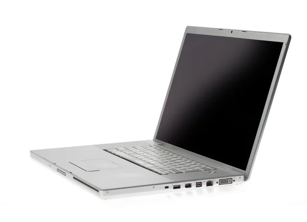 Silver lap top — Stock Photo, Image