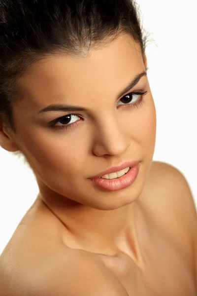 Portrait of a cute brunette — Stock Photo, Image