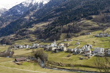 küçük bir kasaba Alp Valley