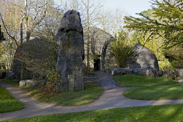 Cabañas de piedra St Fiachra 's Garden —  Fotos de Stock