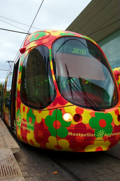 renkli Tramvayda monpellier, Fransa