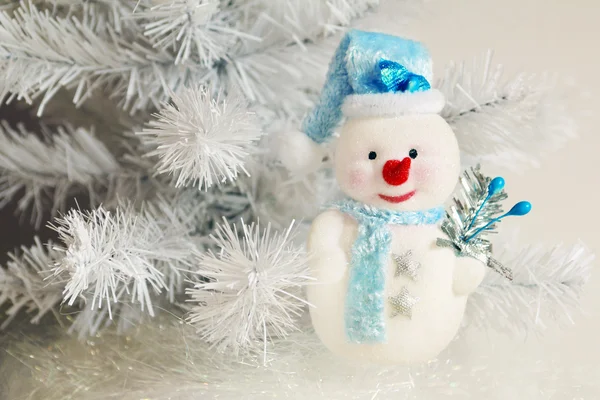 Feliz ano novo boneco de neve ! — Fotografia de Stock