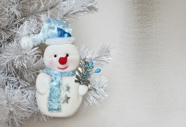 Feliz año nuevo muñeco de nieve ! — Foto de Stock