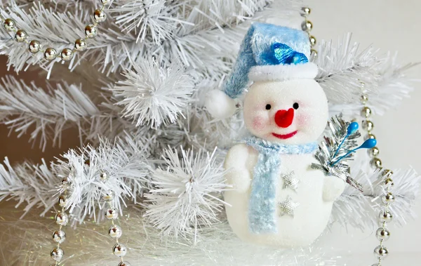 Feliz ano novo boneco de neve ! — Fotografia de Stock