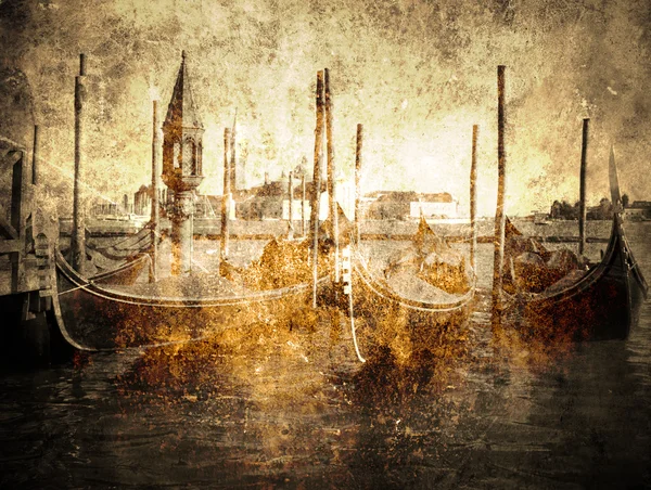 Венеціанські гондоли — стокове фото