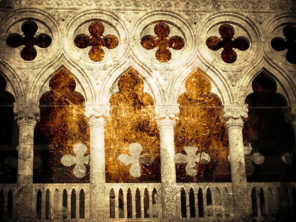 Фрагмент дворца Дожей — стоковое фото