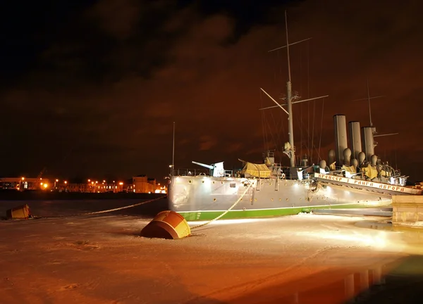 Известный крейсер Aurora — стоковое фото