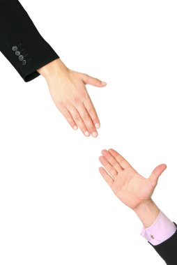 Hand reaches for your hand clipart