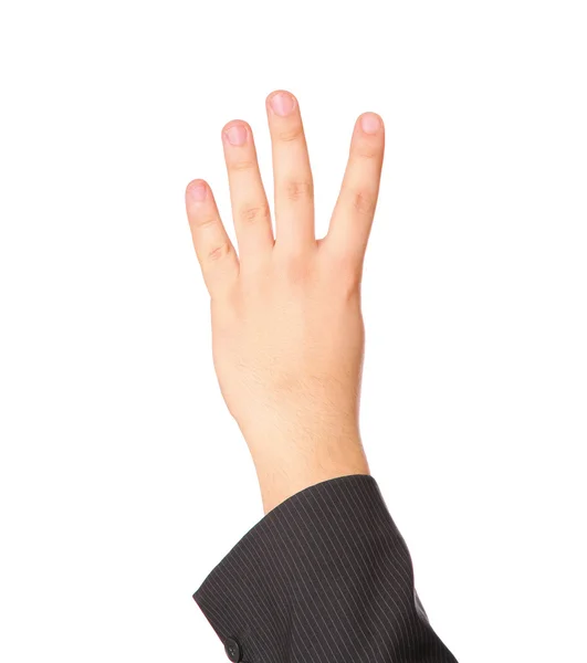 Hand toont het gebaar — Stockfoto