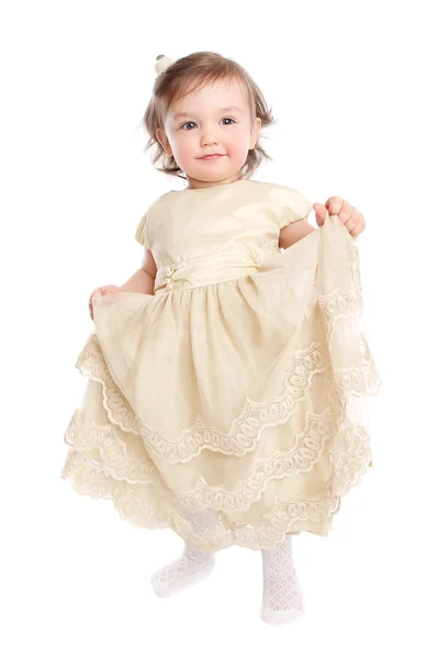 Little girl in dress — Stock Photo, Image