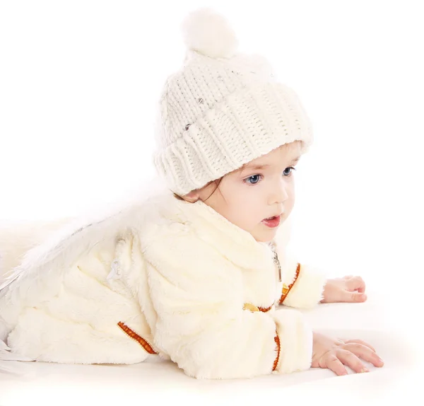 Kis angyal baba lány — Stock Fotó