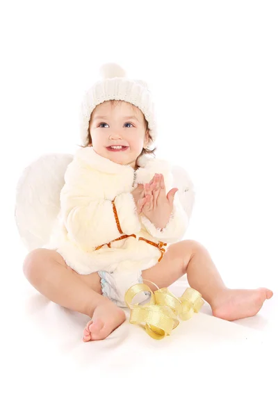 Pequena menina anjo — Fotografia de Stock