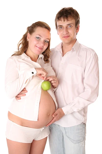 Newly married couple waiting for a child — Stock Photo, Image