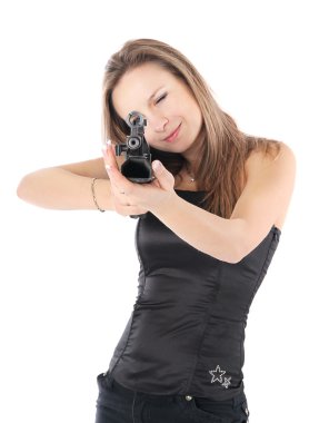 silahı olan kadın