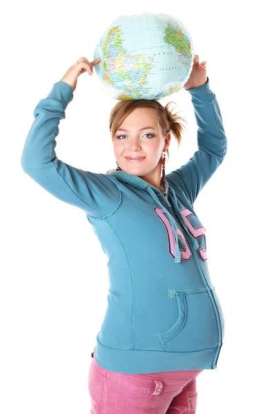 Nově žena je šťastná s její těhotenství — Stock fotografie