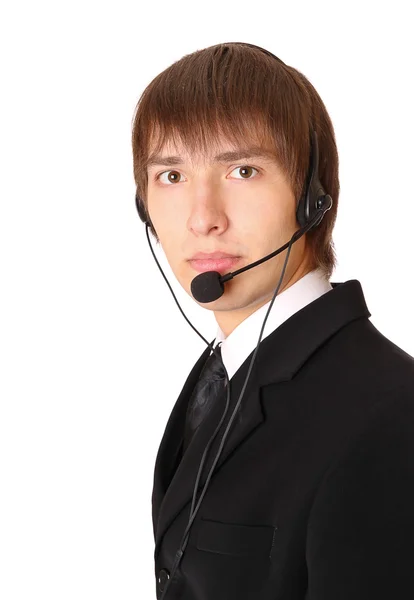 Male customer service ready to work — Stock Photo, Image