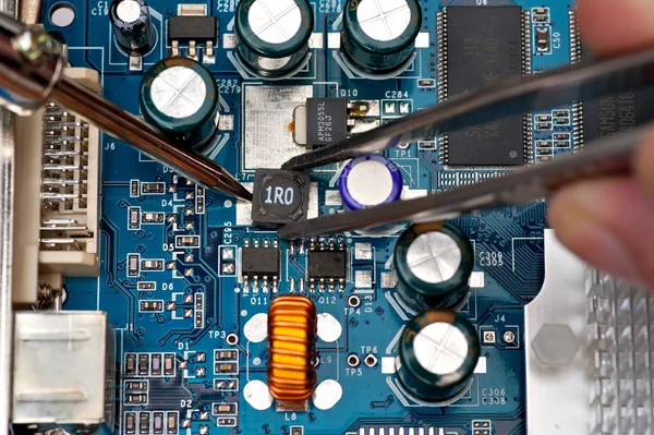 Circuit board reparatie 4 — Stockfoto