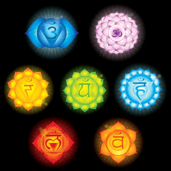 Symboles de chakra — Image vectorielle