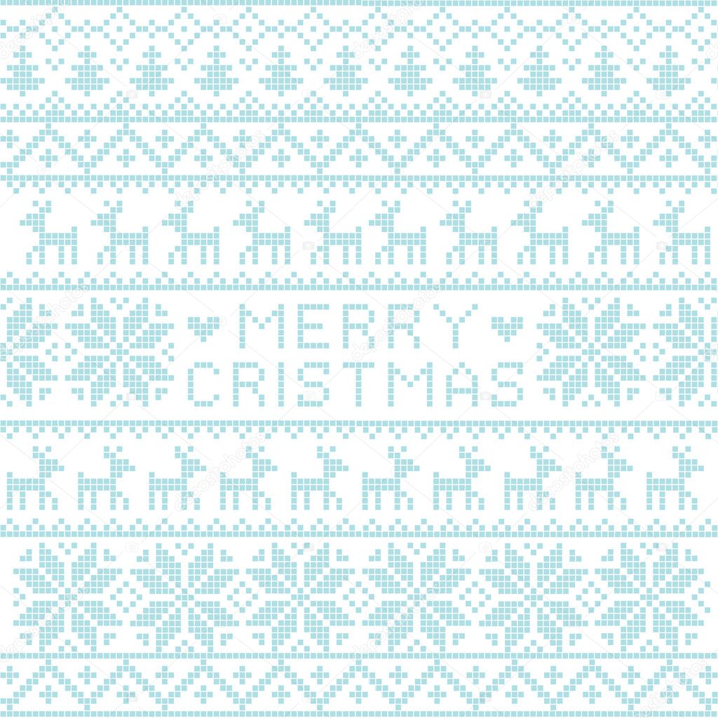 Christmas nordic pattern