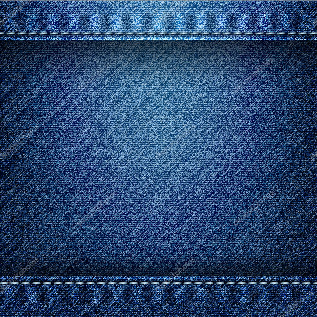 Blue denim texture background. Jeans pattern. Dark blue jeans cloth.  Vector. Stock Vector | Adobe Stock