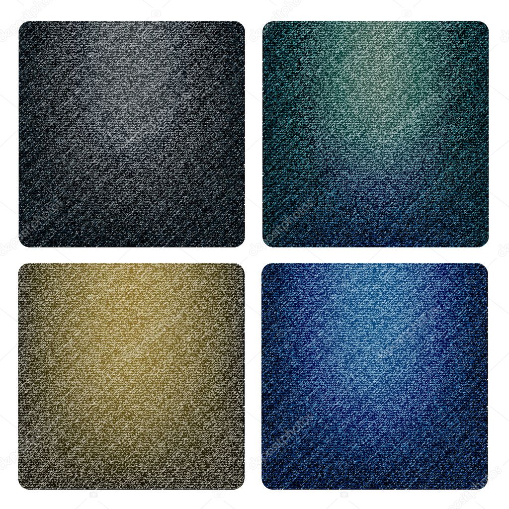 Set of denim textures